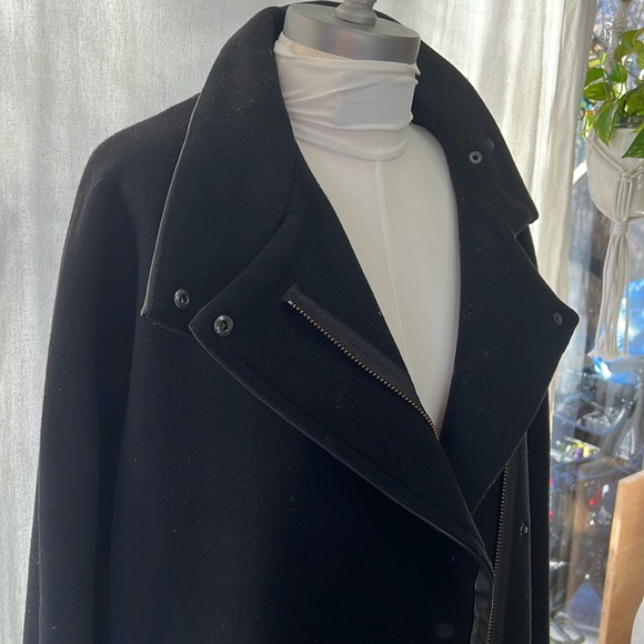 Madewell City Grid Wool Blend Cocoon Coat - Picture 1 of 6